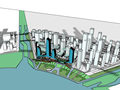 常用城市基地配景SU模型10套
