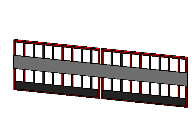 建筑质量工法样板资料下载-栏杆工法样板Revit模型（2016）