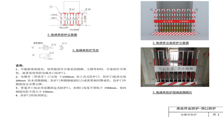 高档住宅楼施工现场安全防护方案-03 电梯门防护