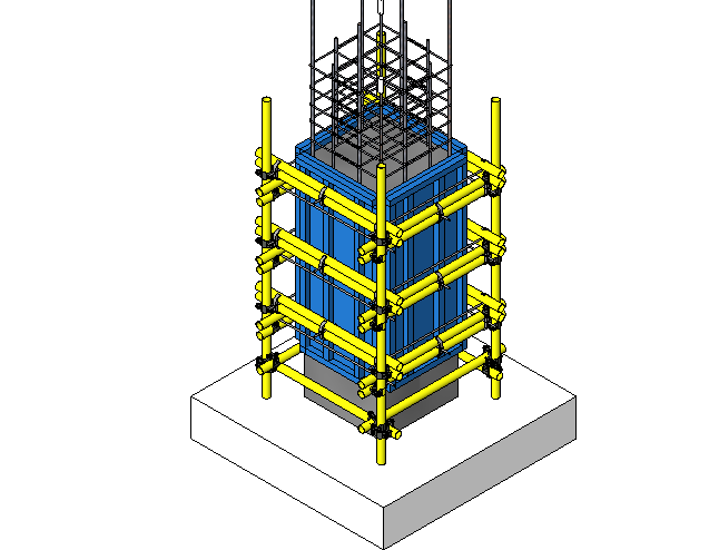 柱模板revit模型资料下载-框架柱Revit工艺样板族(2016)