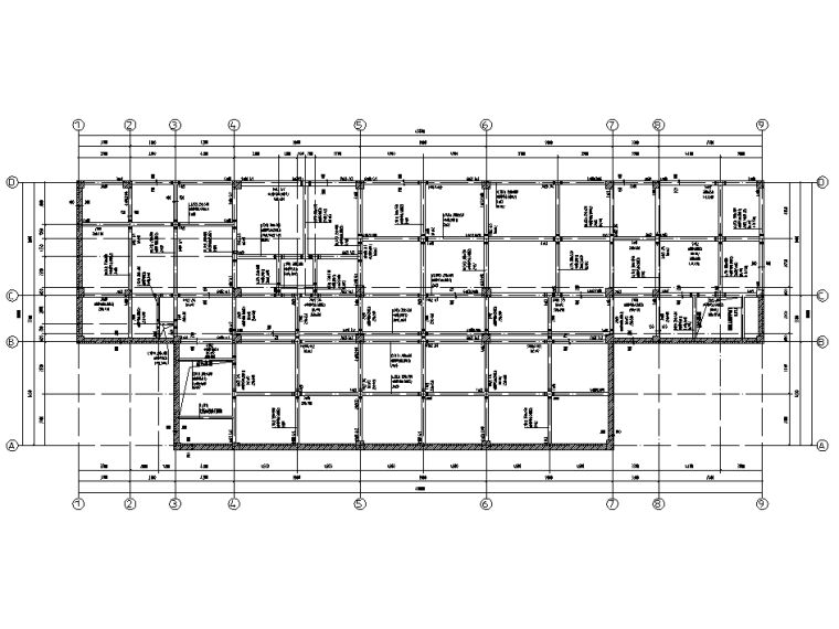 [遵义]4层框架结构教学楼结构施工图2019