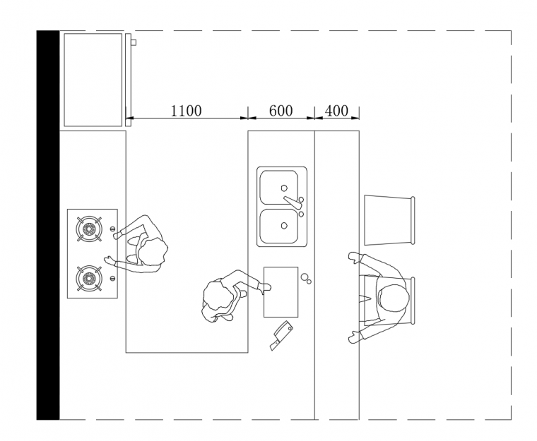 厨房的布局与尺寸设计标准化_25
