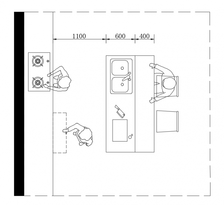 厨房的布局与尺寸设计标准化_29