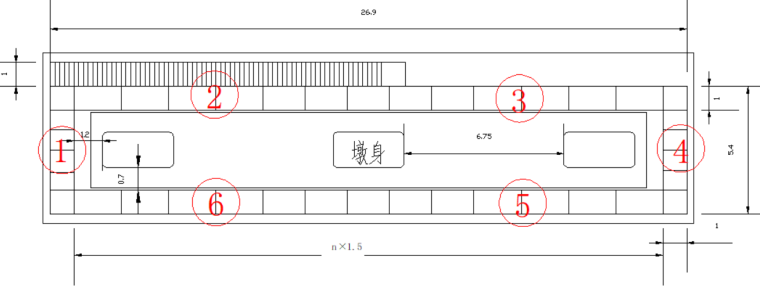 墩台_墩身_墩帽施工平台脚手架施工方案2019-监测平面布置图