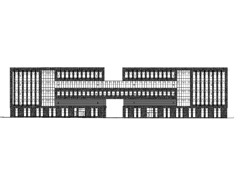 一层物流建筑资料下载-5层框架物流仓储外装幕墙设计图_石材幕墙等