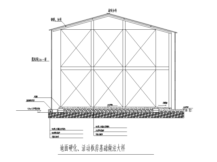 建筑活动板房施工图资料下载-化粪池沉淀池排水沟地泵活动板房等做法CAD