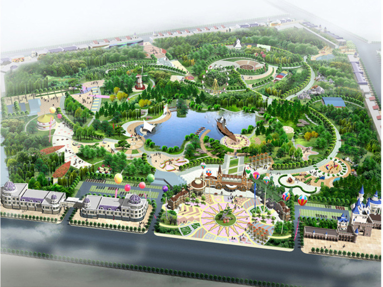 农场游乐园规划CAD资料下载-[内蒙古]游乐园景观规划设计方案