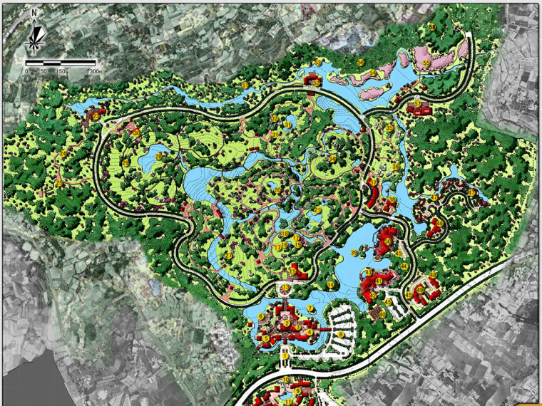 四川园林施工设计资料下载-[四川]园林生态公园景观规划设计方案