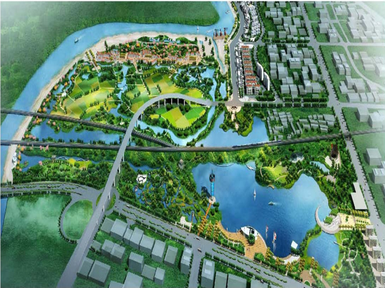 河道湿地公园景观规划设计资料下载-安徽]城市近郊湿地公园景观规划方案设计方