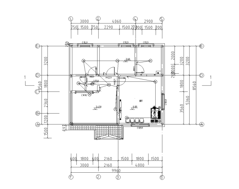 两层建筑物建筑施工图纸资料下载-云南两层别墅建筑电气排水施工图