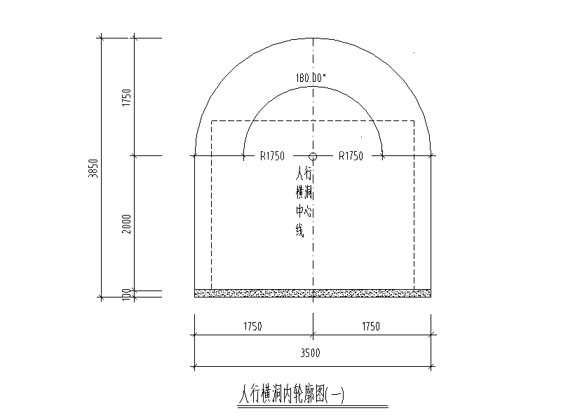 隧道内轮廓线图片