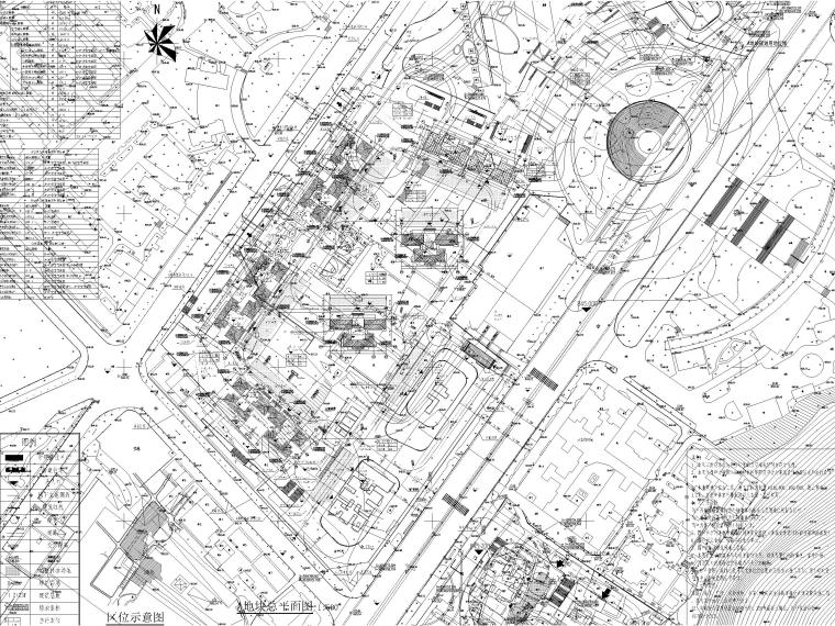 国际公馆高层剪力墙结构住宅建筑施工图2020-总图