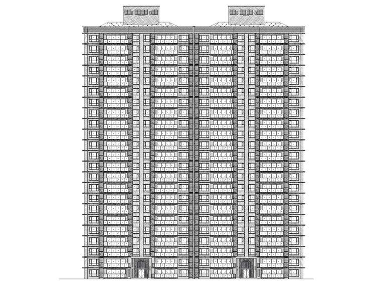 景观观光墙大样施工图资料下载-国际公馆高层剪力墙结构住宅建筑施工图2020