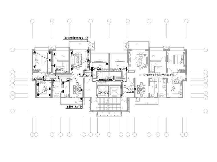 高层住宅2020资料下载-[广东]知名集团高层住宅楼电气施工图2020.7