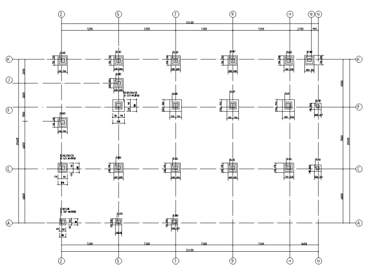 多层档案馆建筑施工图设计资料下载-[安顺]6层框架结构档案馆结构施工图2019