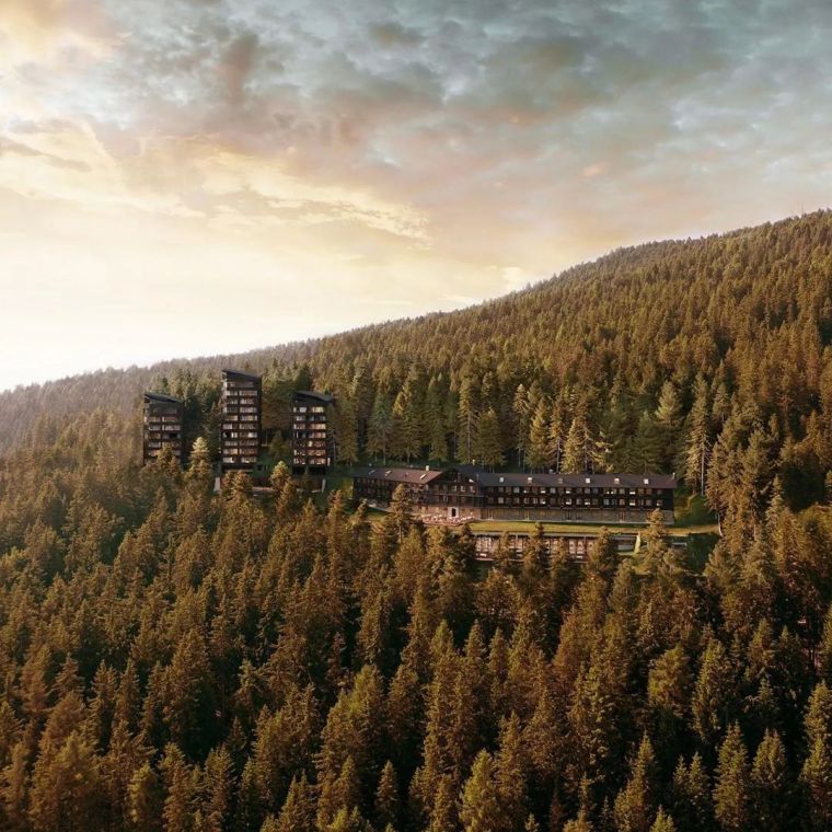 最新经典户型资料下载-森林秘境 丨 意大利最新揭幕的治愈酒店