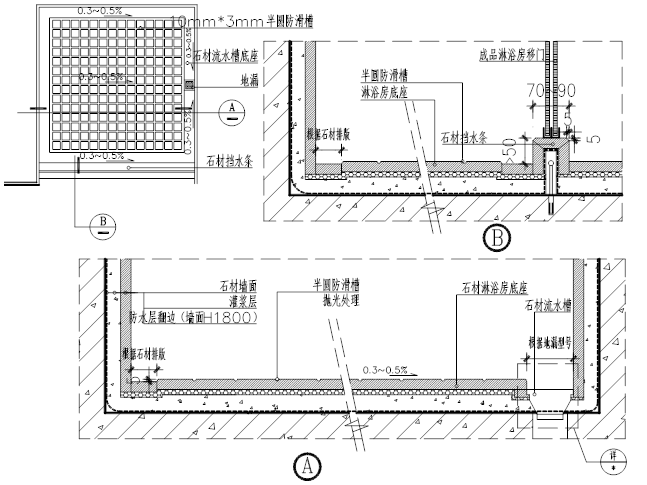 淋浴房收口节点资料下载-精装修工程细部节点构造标准通用图集