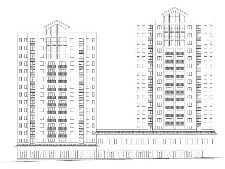 高层住宅建筑建筑施工图资料下载-产业园区框架结构高层住宅建筑施工图