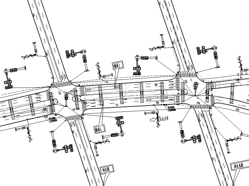 公路路线平面图图片