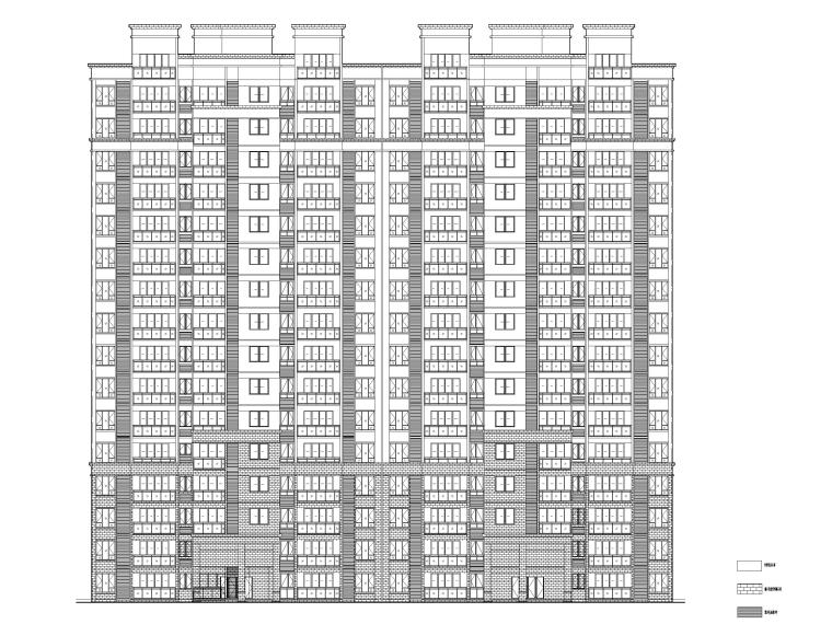 六层住宅建施图资料下载-总建面5万平方米住宅建筑施工图2018含招文