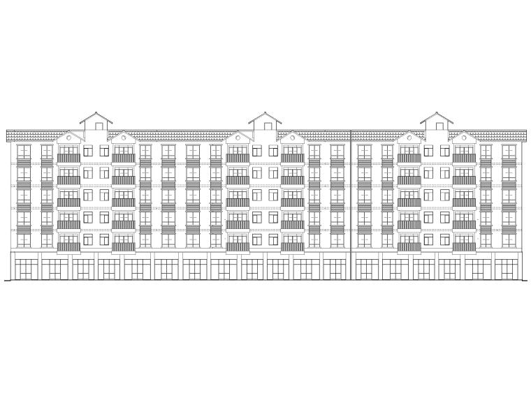 框剪建筑结构图纸资料下载-六层框剪结构村民安置房建筑施工图