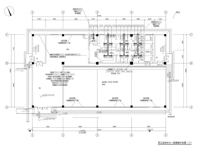 旅游景区信息化施工图资料下载- 智能交通信息化产业基地施工图暖通