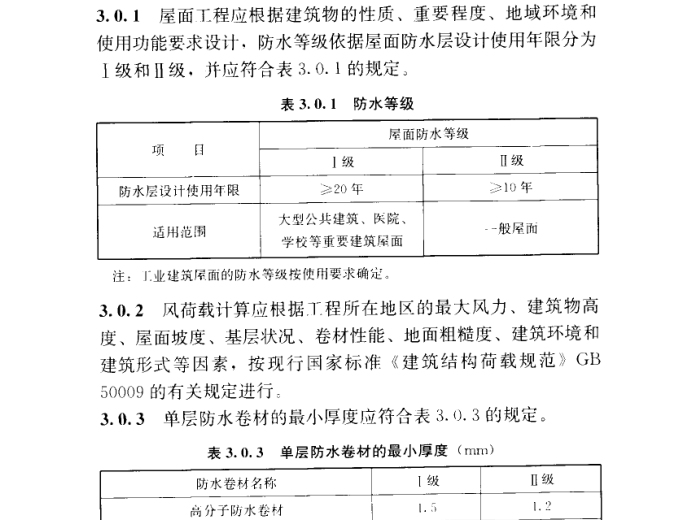 屋面工程防水技术资料下载-JGJ T316-2013 单层防水卷材屋面工程技术规