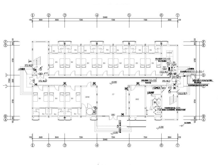 6层职工宿舍楼建筑施工图资料下载-多层职工宿舍楼电气施工图 2019