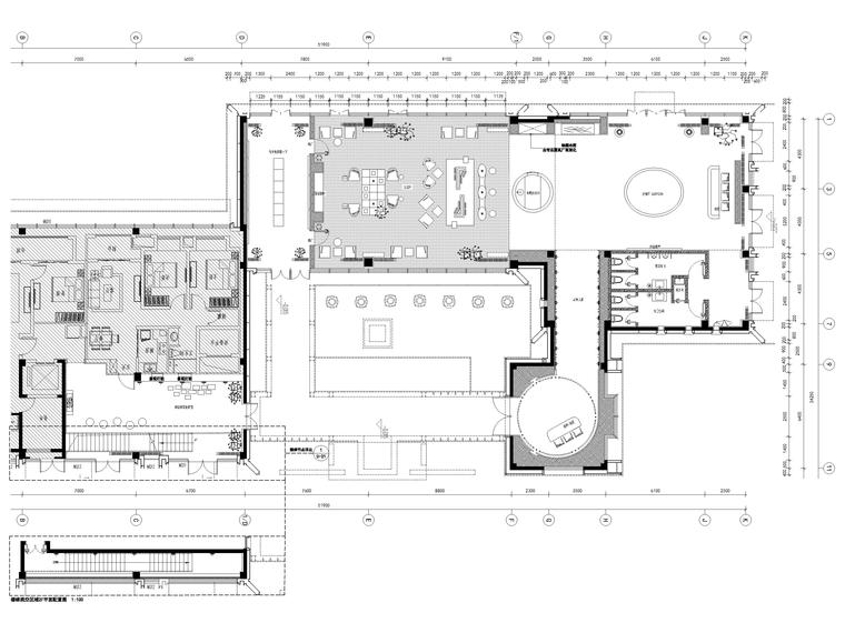 现代售楼部景观施工图资料下载-[浙江]宁波674㎡现代售楼部室内设计施工图