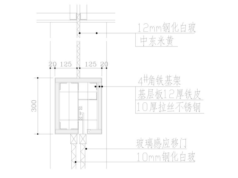 卷帘门,玻璃门,木门,感应门等门表节点详图