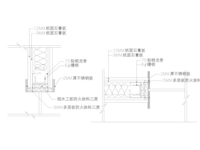 不锈钢饰面安装施工方案资料下载-不锈钢饰面，墙面天花软包饰面节点详图