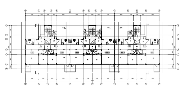 欧式建筑别墅cad资料下载-知名企业叠拼别墅户型CAD