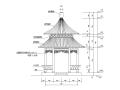 某仿古圆亭结构施工图（CAD）