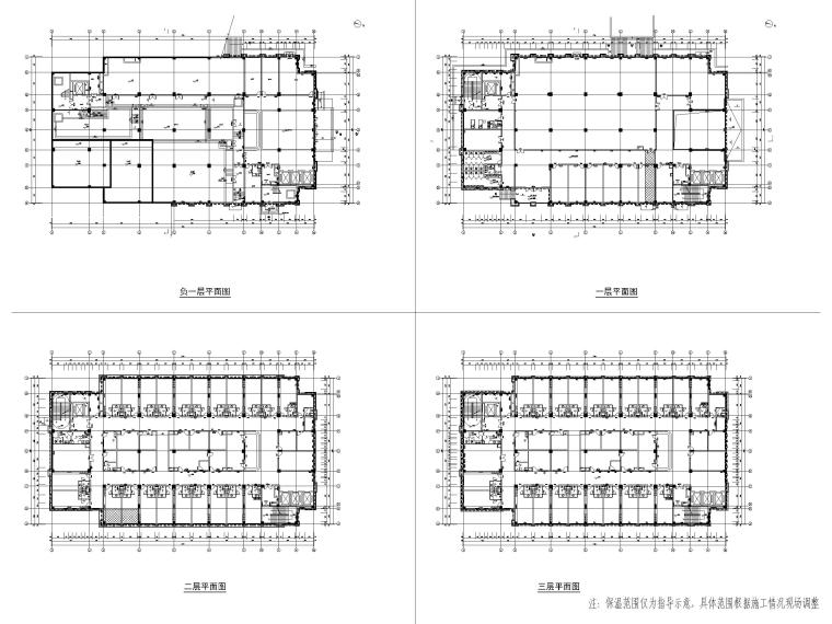 高层框架结构中医院后勤保障楼建施图纸2019-养护楼保温范围示意图