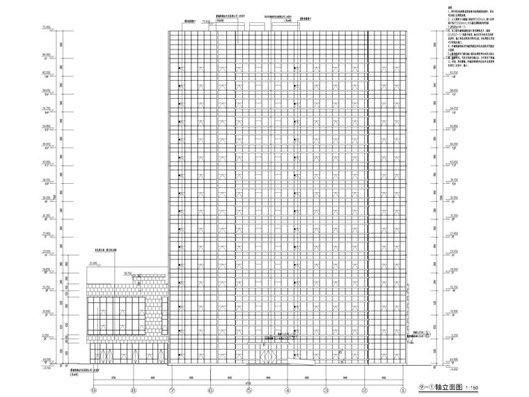 脱贫攻坚产业孵化园配套商业建筑施工图2019-立面图2