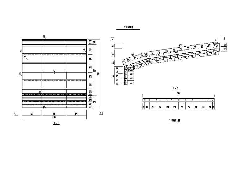 [广西]桥梁悬臂浇注法箱梁专项施工方案-模板布置图