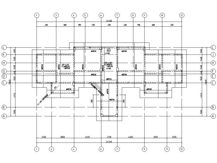 7层住宅图纸资料下载-[贵州]7层异形柱框架结构住宅结施图纸2018