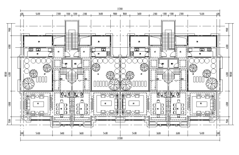 su别墅户型资料下载- 知名企业友建花苑叠拼别墅户型CAD