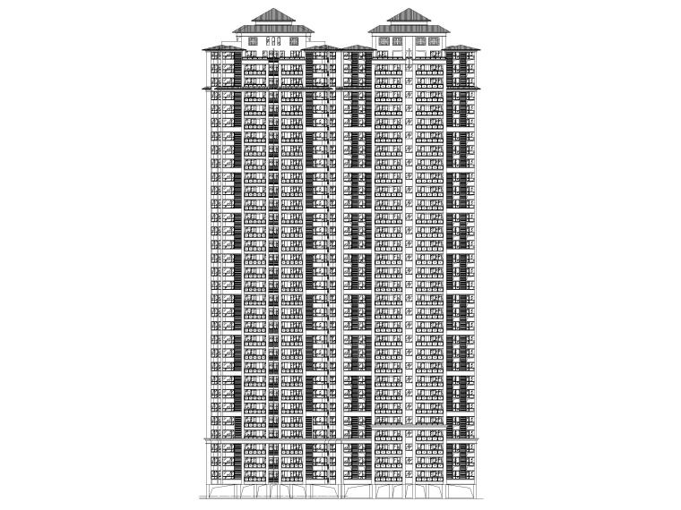 高层住宅建筑建筑施工图资料下载-央企高层住宅及配套商业建筑施工图2020
