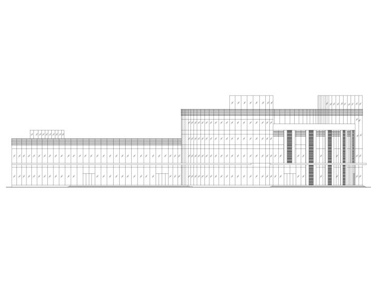 建筑施工图4层资料下载-四层框架结构商旅互联综合体建筑施工图2018