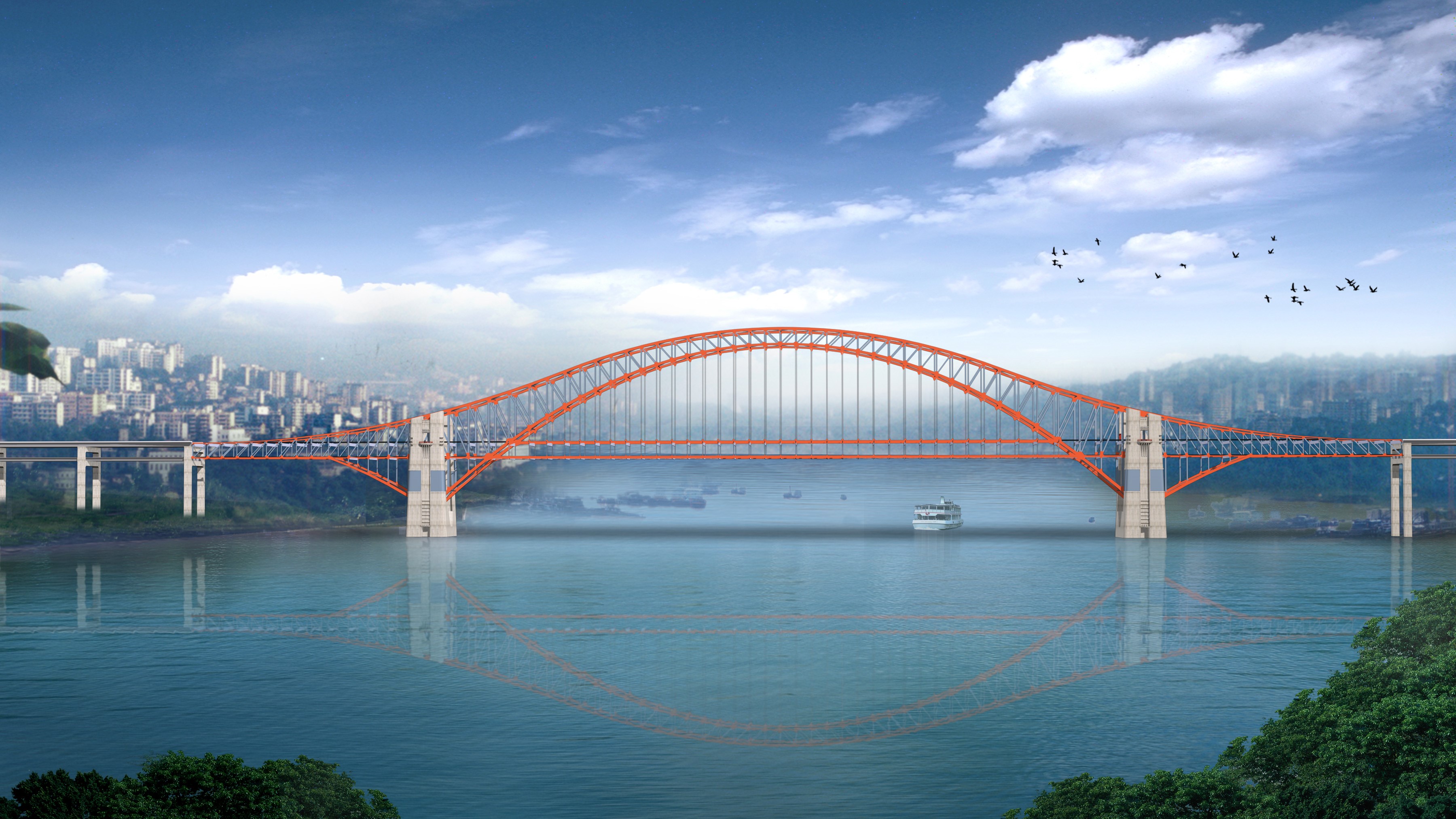 [分享]钢拱桥设计说明资料下载