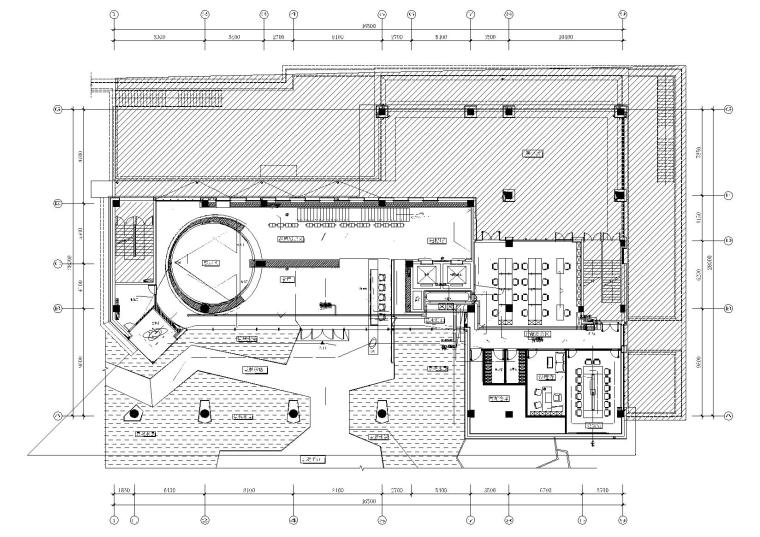 广州大学图书馆建筑图纸资料下载-[广东]广州奥园某售楼处展厅施工图_效果图