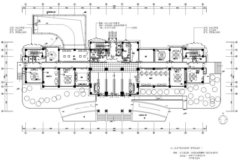 眼镜空间施工图纸资料下载-[江苏]南京某药监局办公空间施工图_效果图