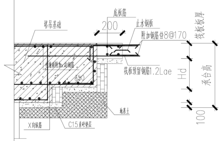 180m上承式拱桥资料下载-180m建筑TC7035塔吊基础施工方案