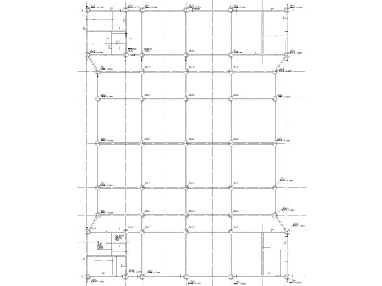 两层房屋建筑图资料下载-[贵州]2层框架结构学校食堂结构施工图2018