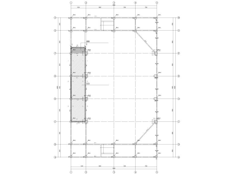 框架结构简单建筑图纸资料下载-[贵州]2层框架结构风雨操场结构施工图2018