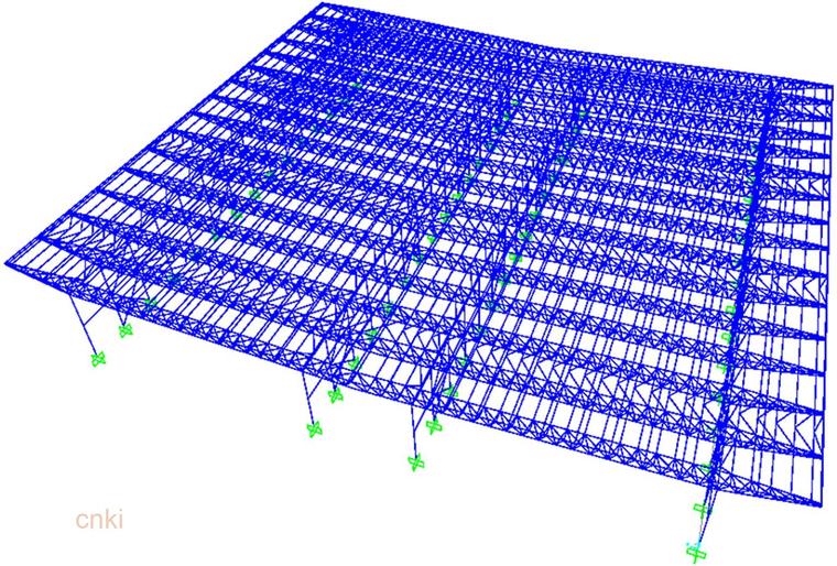 大跨桁架屋盖资料下载-上海国家会展中心大跨钢结构屋盖温度应力