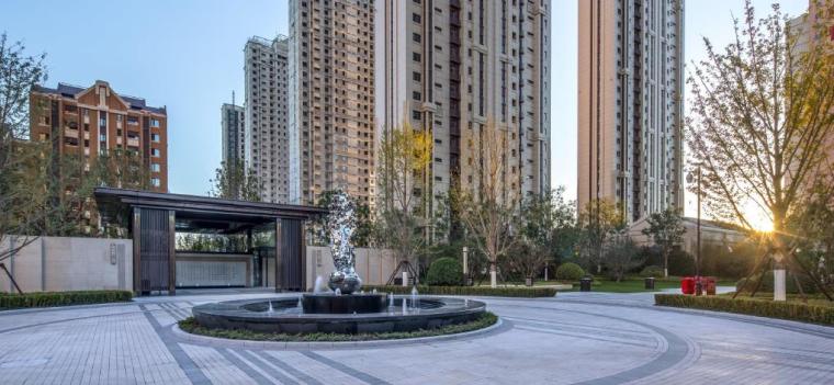 新中式风格居住区景观案例资料下载-[天津]新中式风格居住区景观设计方案