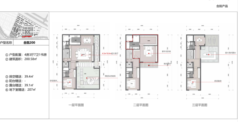 [青海]高端多种别墅+高层住宅建筑设计-合院设计