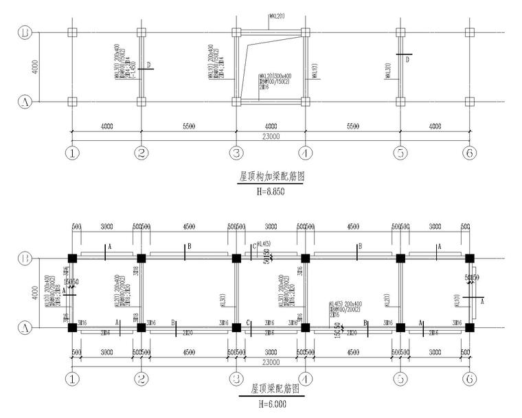 大门结构cad图资料下载-某小区6m高大门框架结构施工图CAD